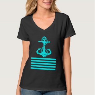 Preppy Nautical Anchor Geschenke für Segler Boote  T-Shirt