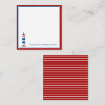 Preppy Nautical Lighthouse Personalisiert