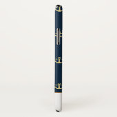 Preppy Nautical ⎢ Monogram iPhone Case (Hinten/Rechts)