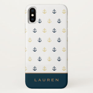 Preppy Nautical ⎢ Monogram iPhone Case