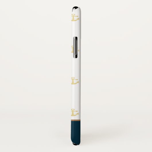 Preppy Nautical ⎢ Monogram iPhone Case (Hinten/Rechts)