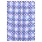 Preppy Navy Kariert mit rosa Aquarellbogen Tischdecke (Vorderseite)