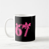 Preppy Nk Coquette Bow Lace 67 Six Seven Meme Wome Kaffeetasse (Links)