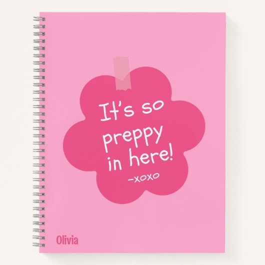 Preppy-Notebook Notizblock (Vorderseite)