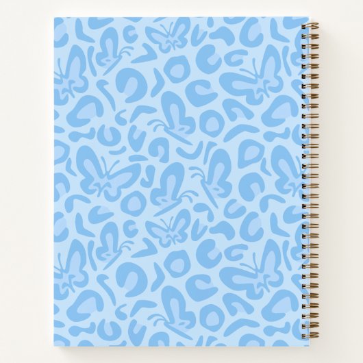 Preppy Notebook, Preppy School Supplies Notizblock (Rückseite)