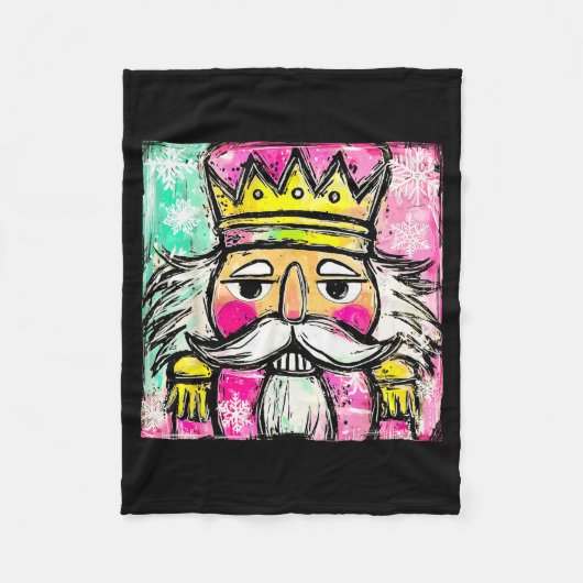 Preppy Nutcracker Christmas Girly Xmas Costume Kid Fleecedecke (Vorderseite)