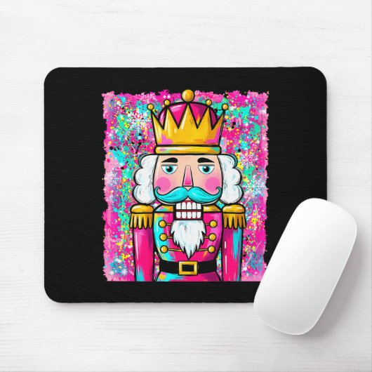 Preppy Nutcracker Merry Christmas Xmas Pajamas Wom Mousepad (Mit Mouse)