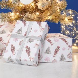 Preppy Nutcracker Weihnachtswackelpapier Geschenkpapier