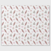 Preppy Nutcracker Weihnachtswackelpapier Geschenkpapier (Flach)