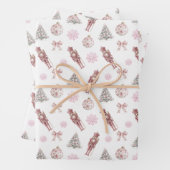 Preppy Nutcracker Weihnachtswackelpapier Geschenkpapier Set (Beispiel)