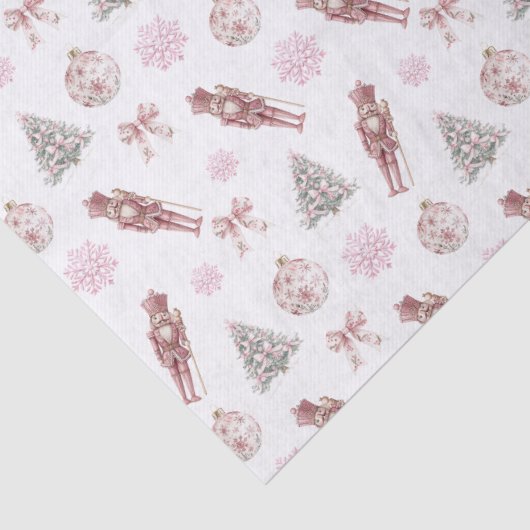 Preppy Nutcracker Weihnachtswackelpapier Seidenpapier (Detail)