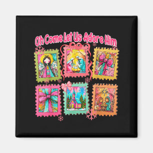 Preppy Oh Come Lasst Uns Ihn Anbeten Christlicher  Magnet