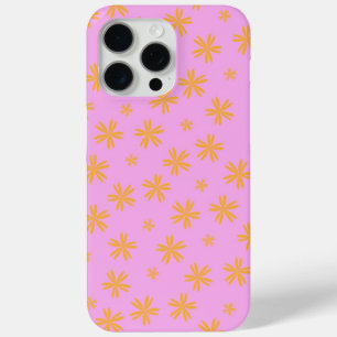 Preppy Orange Pink Hippie Blume Muster Case-Mate iPhone Hülle
