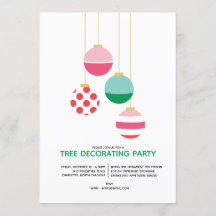 Preppy Ornament Tree Decorating Holiday Party