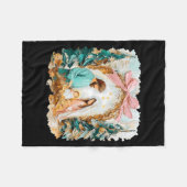 Preppy Painted Christian Nativity Scene God Faith Fleecedecke (Vorderseite (Horizontal))