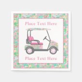 Preppy Palm Beach Golf Cart Serviette (Vorderseite)