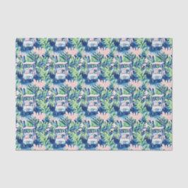 Preppy Palm Beach Golf Carts Seidenpapier