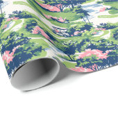 Preppy Palm Beach Golf Geschenkpapier (Rolleneckpunkt)