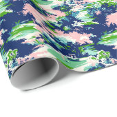 Preppy Palm Beach Golf Geschenkpapier (Rolleneckpunkt)