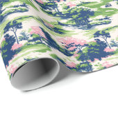 Preppy Palm Beach Golf Geschenkpapier (Rolleneckpunkt)