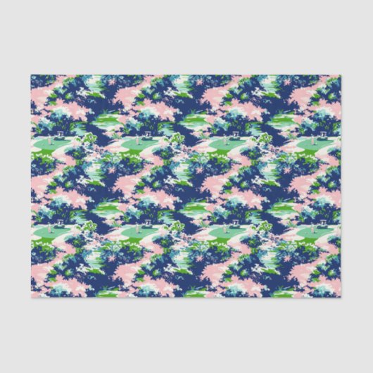 Preppy Palm Beach Golf Seidenpapier (Vorderseite)