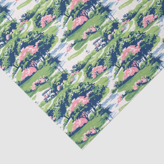 Preppy Palm Beach Golf Seidenpapier (Ausschnitt)
