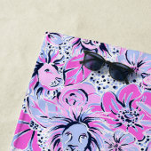 Preppy Palm Beach Lavender Lions Personalisiert Strandtuch (Beispiel)