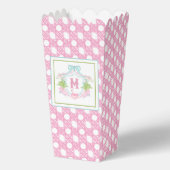 Preppy Palm Beach Monogram Crest Geschenkschachtel (Vorderseite)