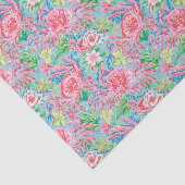 Preppy Palm Beach Ocean Crabs Muster Seidenpapier (Ausschnitt)