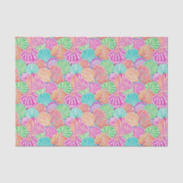 Preppy Palm Beach Ocean Muschel Muster Seidenpapier