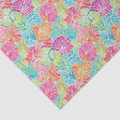 Preppy Palm Beach Ocean Muschel Muster Seidenpapier (Ausschnitt)