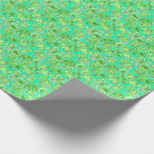 Preppy Palm Beach Print Green Elefanten Geschenkpapier (Ecke)