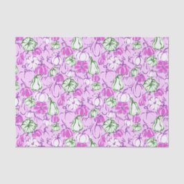 Preppy Palm Beach Print Lavendel & Green Pumpkins Seidenpapier