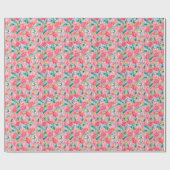 Preppy Palm Beach Print Palm Tree Affen Geschenkpapier (Flach)