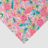 Preppy Palm Beach Print Palm Tree Affen Seidenpapier (Ausschnitt)