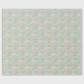 Preppy Palm Beach Print Pastell Charleston Geschenkpapier (Flach)