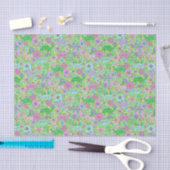 Preppy Palm Beach Print Pink und Green Camels Seidenpapier (Handwerk)