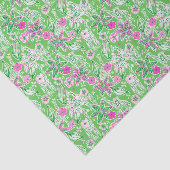 Preppy Palm Beach Print Pink und Green Giraffen Seidenpapier (Ausschnitt)