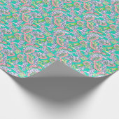 Preppy Palm Beach Print Tigers and Papayas Geschenkpapier (Ecke)