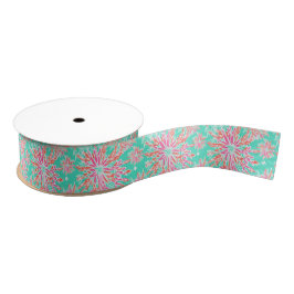 Preppy Palm Beach Tropical Blume Muster Ripsband