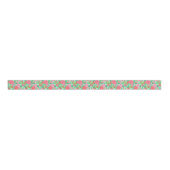 Preppy Palm Beach Tropical Blume Muster Ripsband (Vorderseite)