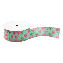 Preppy Palm Beach Tropical Blume Muster Ripsband