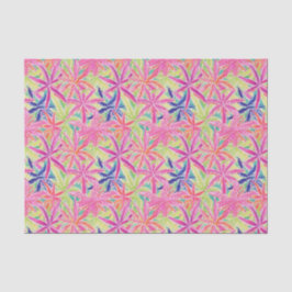 Preppy Palm Beach Tropical Blume Muster Seidenpapier