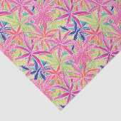 Preppy Palm Beach Tropical Blume Muster Seidenpapier (Ausschnitt)