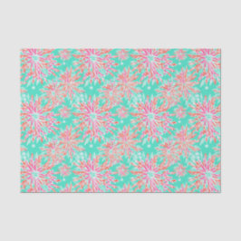 Preppy Palm Beach Tropical Blume Muster Seidenpapier