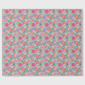 Preppy Palm Beach Tropical Turtles Pattern Geschenkpapier (Flach)