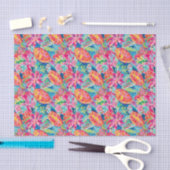 Preppy Palm Beach Tropical Turtles Pattern Seidenpapier (Handwerk)
