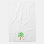 Preppy Palm Tree Personalisiert Geschirrtuch (Vertikal)