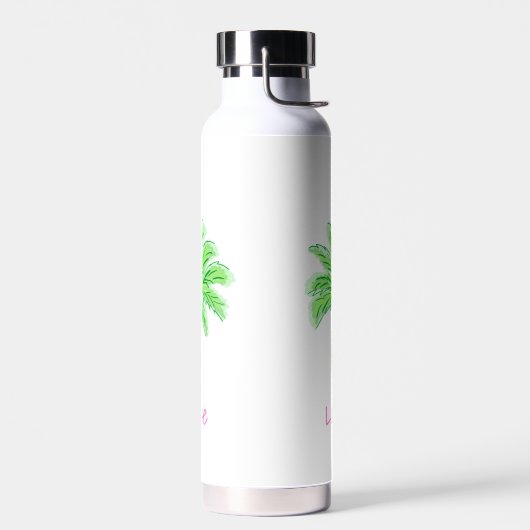Preppy Palm Tree Personalized  Trinkflasche (Links)