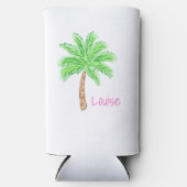 Preppy Palm Tree Tropical Girls Weekend Custom Selters Dosenkühler (Vorderseite)